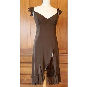 Nicole Miller Elegant Silk Chiffon Dress